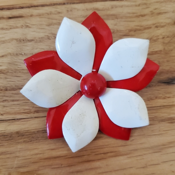 summer vintage enamel flower pin brooch lot daisy - Picture 6 of 8